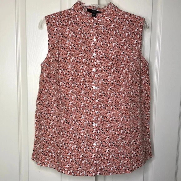 ELLOS Floral Button Down Blouse - Picture 1 of 7